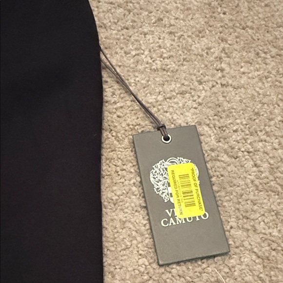 Vince Camuto Black Sleeveless Tee with Shoulder Pads - Picture 6 of 8